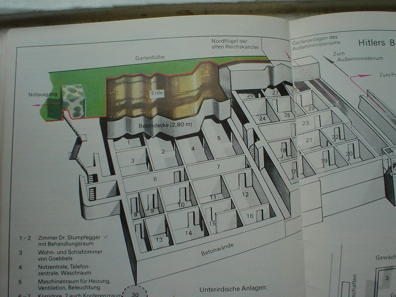 Схема бункера гитлера в берлине