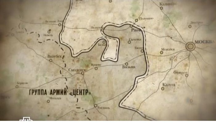 Битва под ржевом карта
