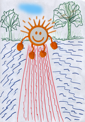 Как Солнышко искупалось в реке. сказка для малышей