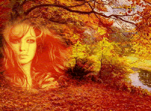 Женщина Осень Фото