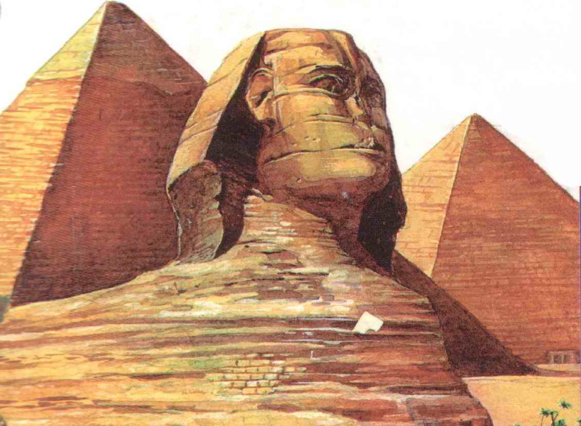 Нажмите на тот который создан людьми. Египетские пирамиды Хеопса и сфинкса. Тайна сфинкс Египет. Плато Гизе Египет. Сфинкс Египет рисованный с пирамидой Хеопса.