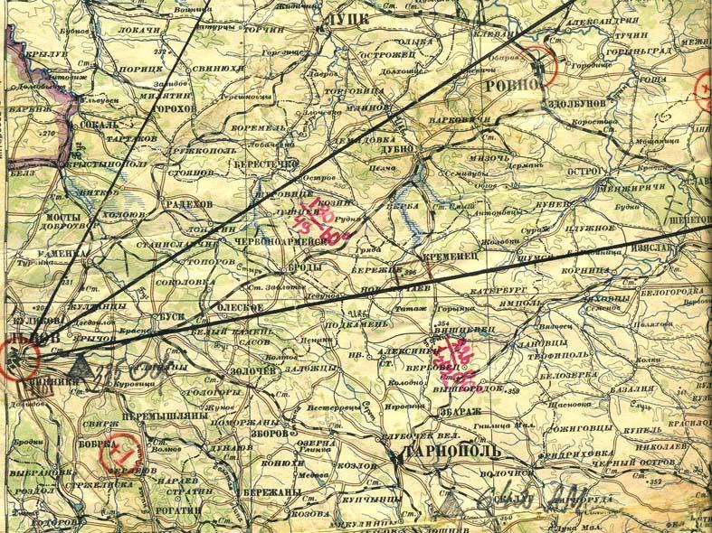 Летная карта окрестностей