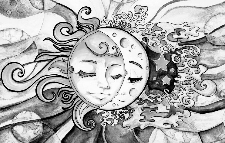 Солнце и луна любовь