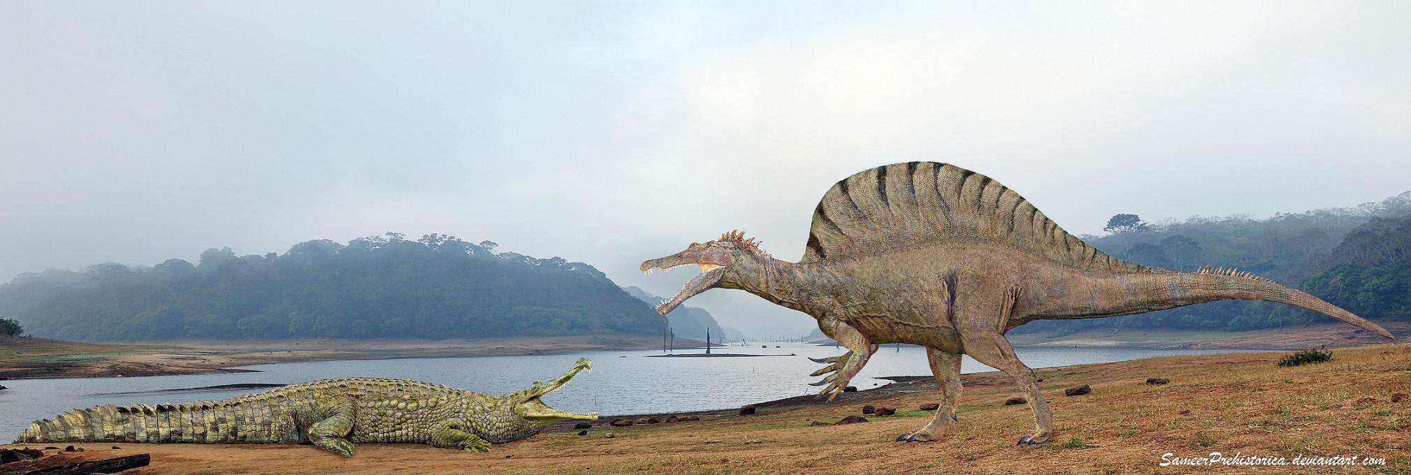 Sarcosuchus vs spinosaurus