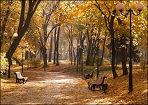 Грустно по паркам былого ходить...