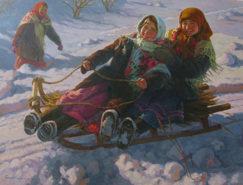 Скамейка для катания с горы