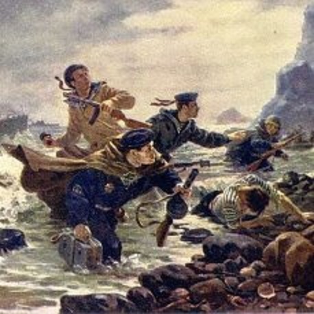 Морской десант на о. Шумшу 1945 г