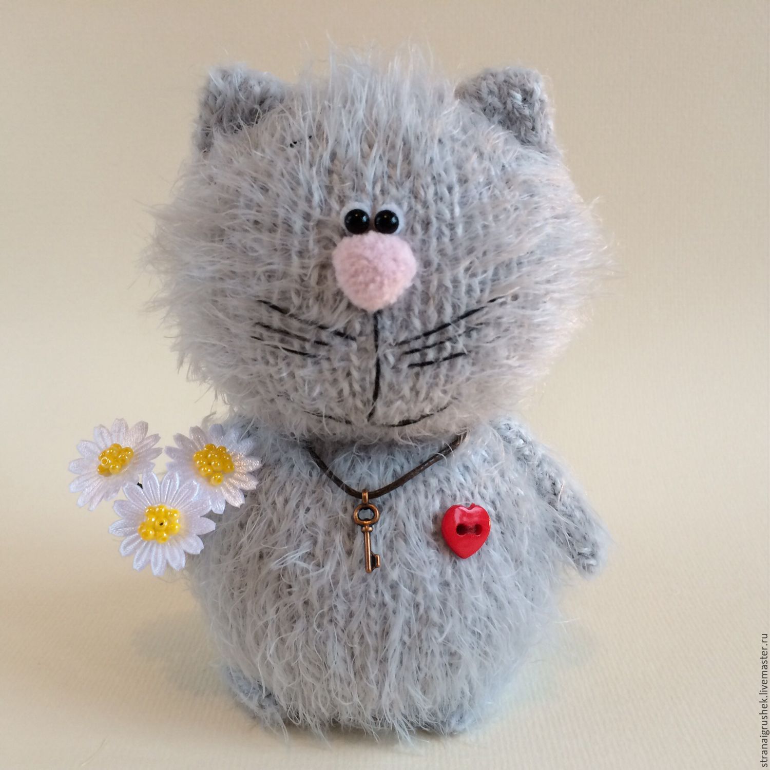 Вязаная Игрушка Кот Купить