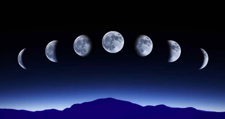 Фото Убывающей И Растущей Луны