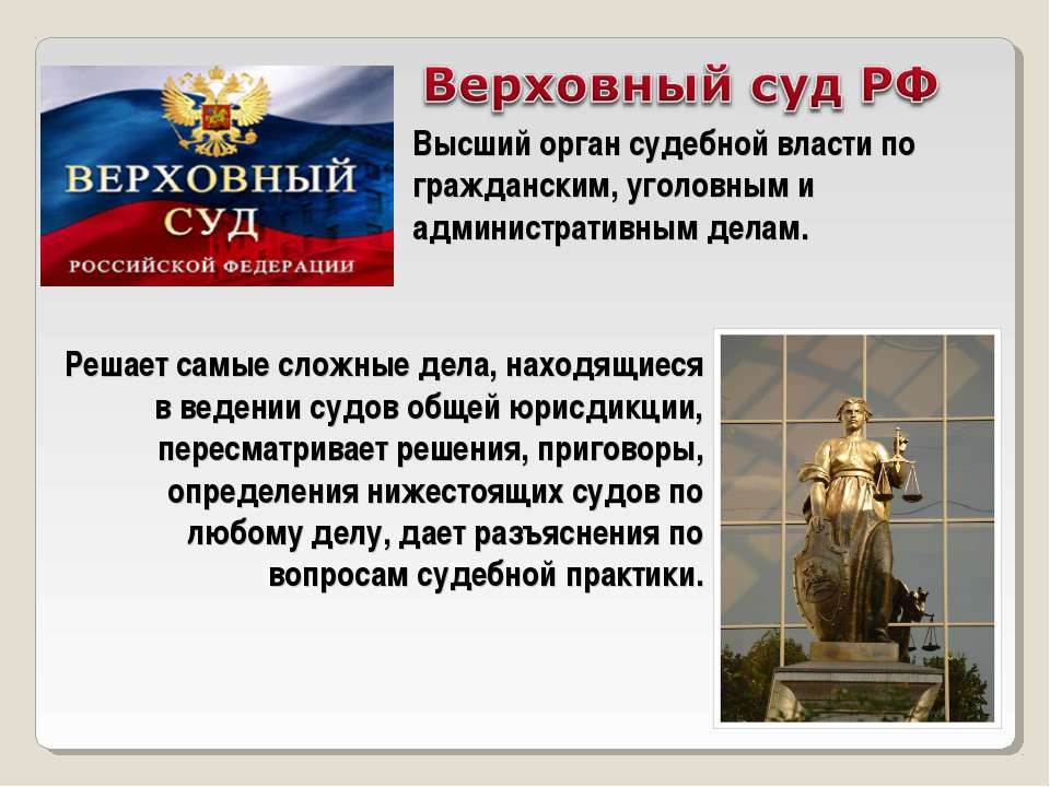 Суды в рф презентация