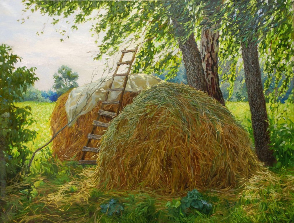 Сенокос в деревне картины