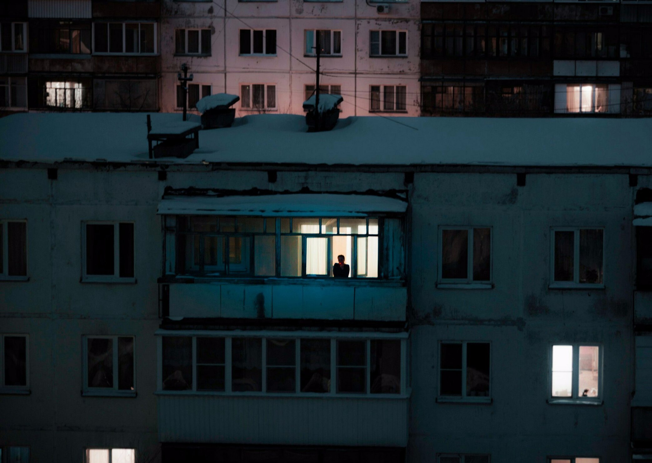Ночь на балконе