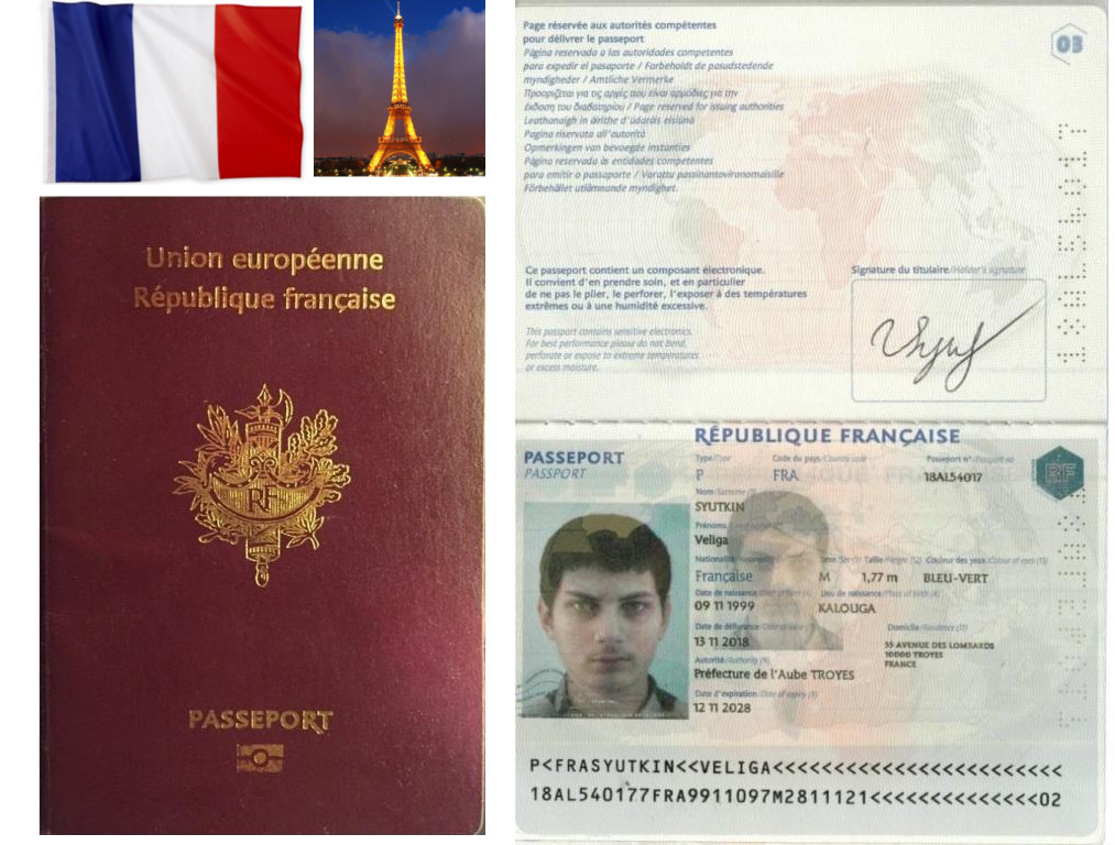 Французский паспорт образец районы нью йорка список