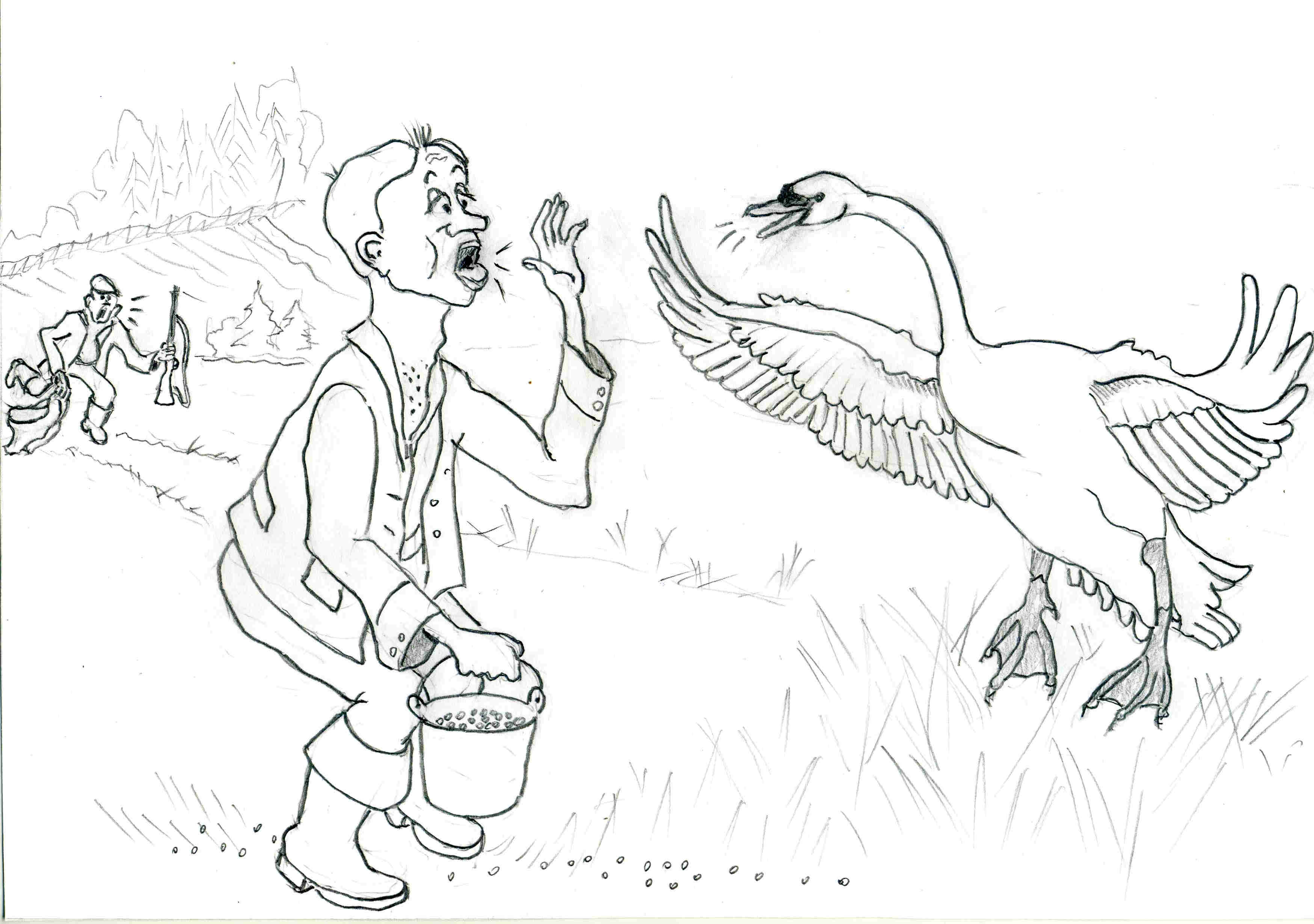 Черта характера в произведении гусь и журавль. Иллюстрация к рассказу гуси. Рисунки из произведения гуси. Как нарисовать гуся обнимутся. Рузукрашка гуси лебеди.