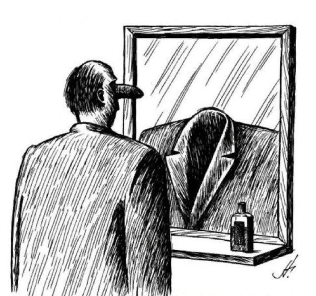 Ненавижу свое отражение. Зеркало карикатура. Перед зеркалом карикатура. Карикатура человек перед зеркалом. Отражение в зеркале карикатура.