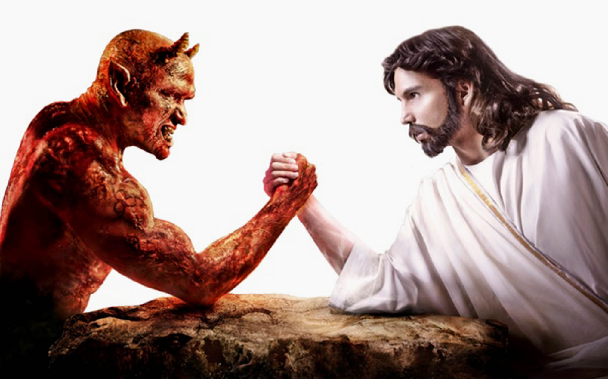 Сильнейшие люди бога. Бог и дьявол. Иисус против дьявола. Бог против дьявола. Бог и сатана.