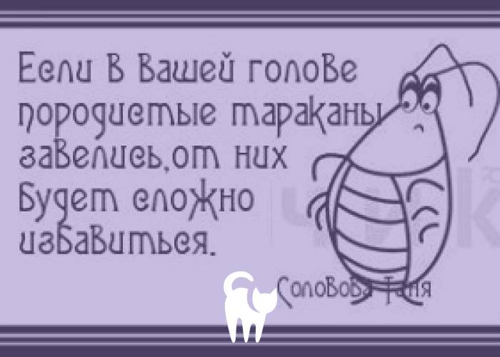 У каждого свои тараканы в голове картинки прикольные картинки