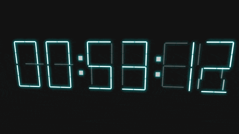 Время на 2 минуты. Часы цифровые gif. Анимированные цифровые часы. Цифровые часы анимация. Гиф цифровые часы.