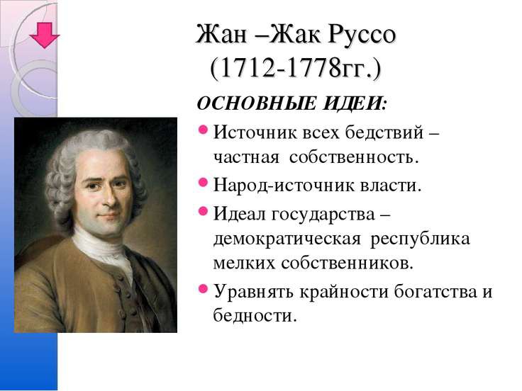 Курсовая работа по теме Политико-правовое учение Ж.Ж. Руссо (1712 - 1778 гг.)