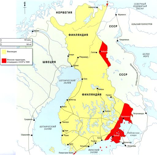 Карта финляндии в 1939