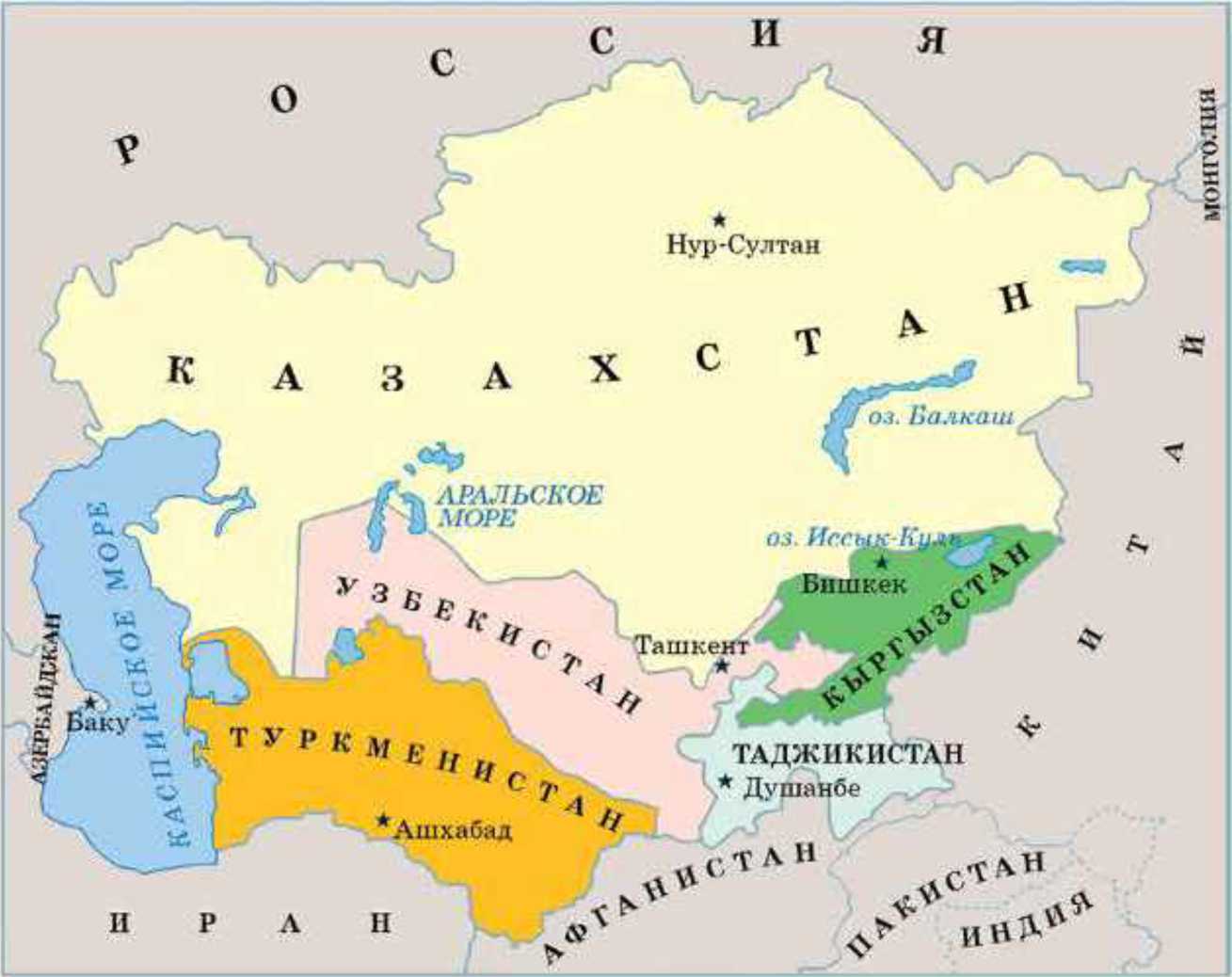 Страны центральной азии это. Казахстан на карте центральной Азии. Карта средней Азии карта средней Азии. Туркестан на карте Казахстана. Средняя Азия и Центральная Азия на карте.