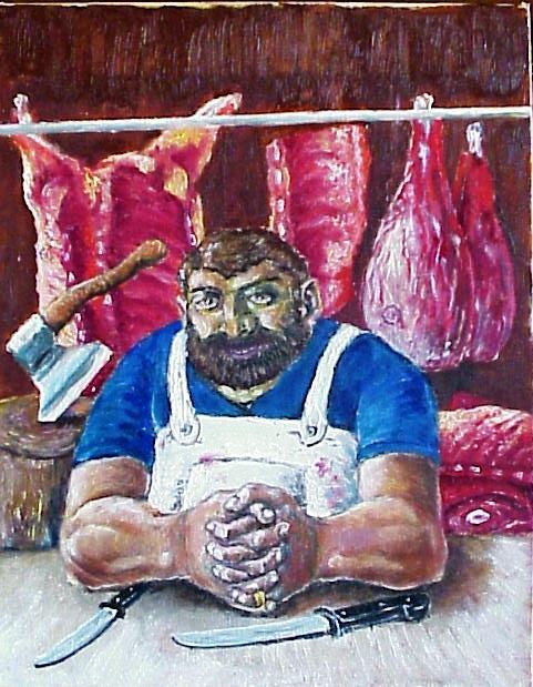 Художник рисовал мясо