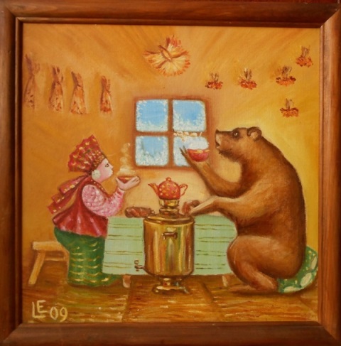 Медведь с чаем