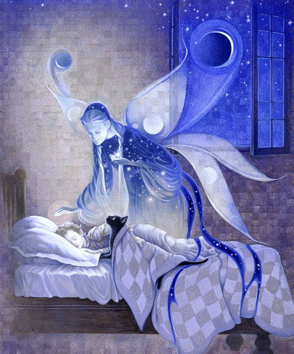 Покажи картинку сна. . Художник : Arlene Graston в ночь лунное. Арлен грастон. Художник-иллюстратор Arlene Graston. Красивых снов.