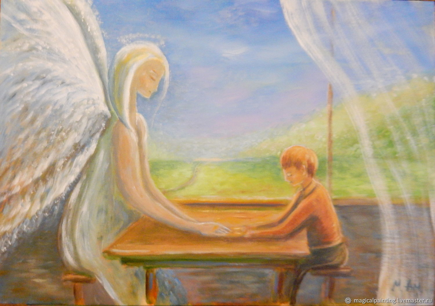 Разговор с душой новое. Ангелы в живописи. Беседа с ангелом. Картина ангел. Ангел хранитель живопись.