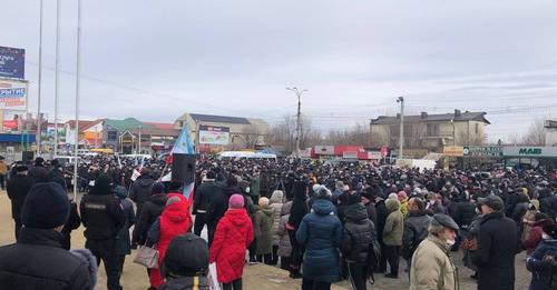 Общественники провели в Комрате митинг 30. 01. 22