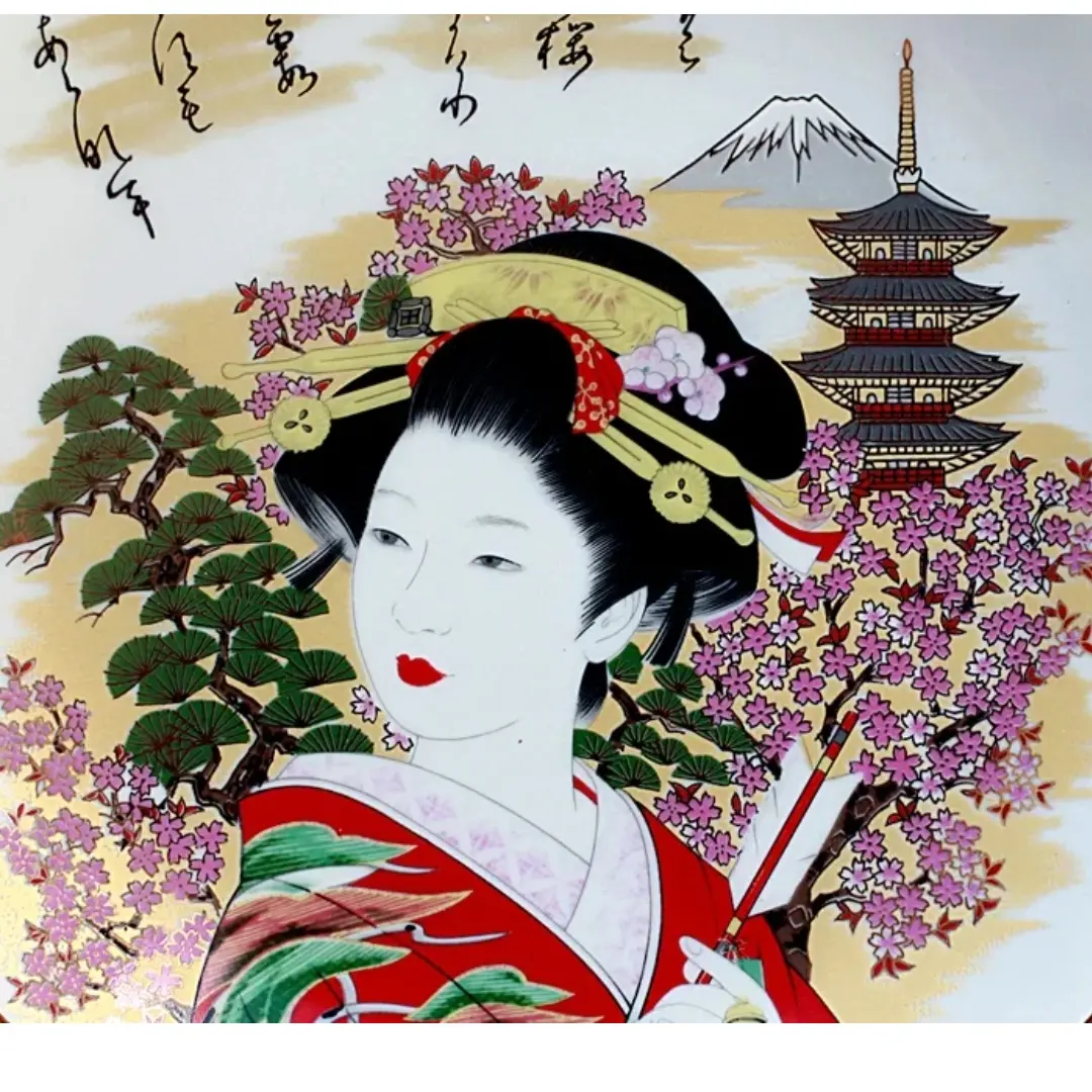 Японская роспись гейша