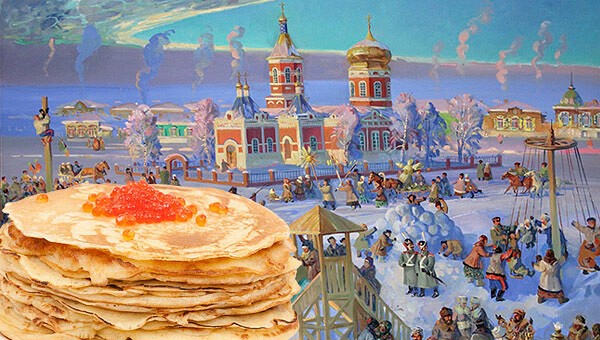 Масленица живопись