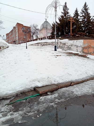 Маленький городок на волге