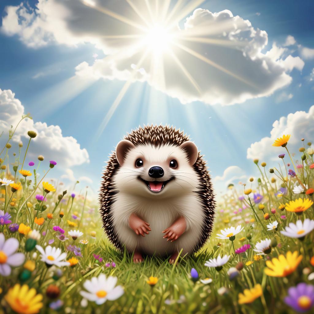 Мой лесной гость ежик