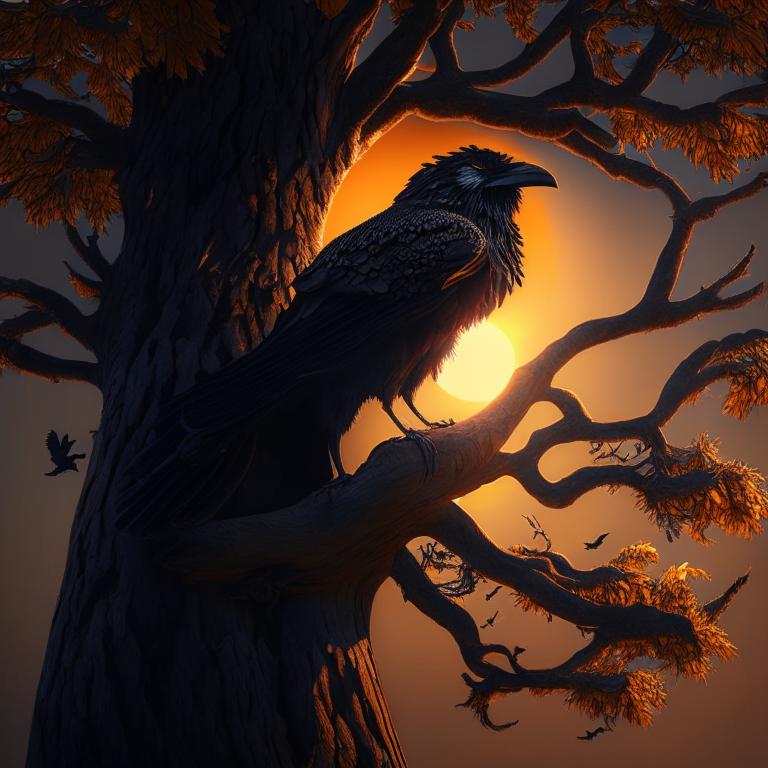 Ворон, Дуб и Солнце