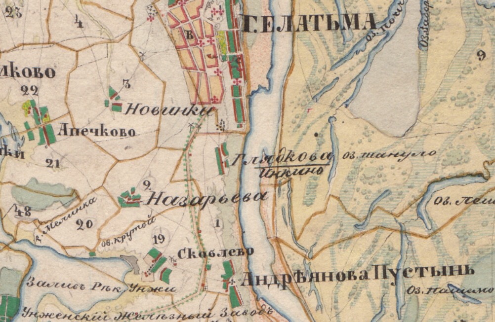 Карта касимовского района
