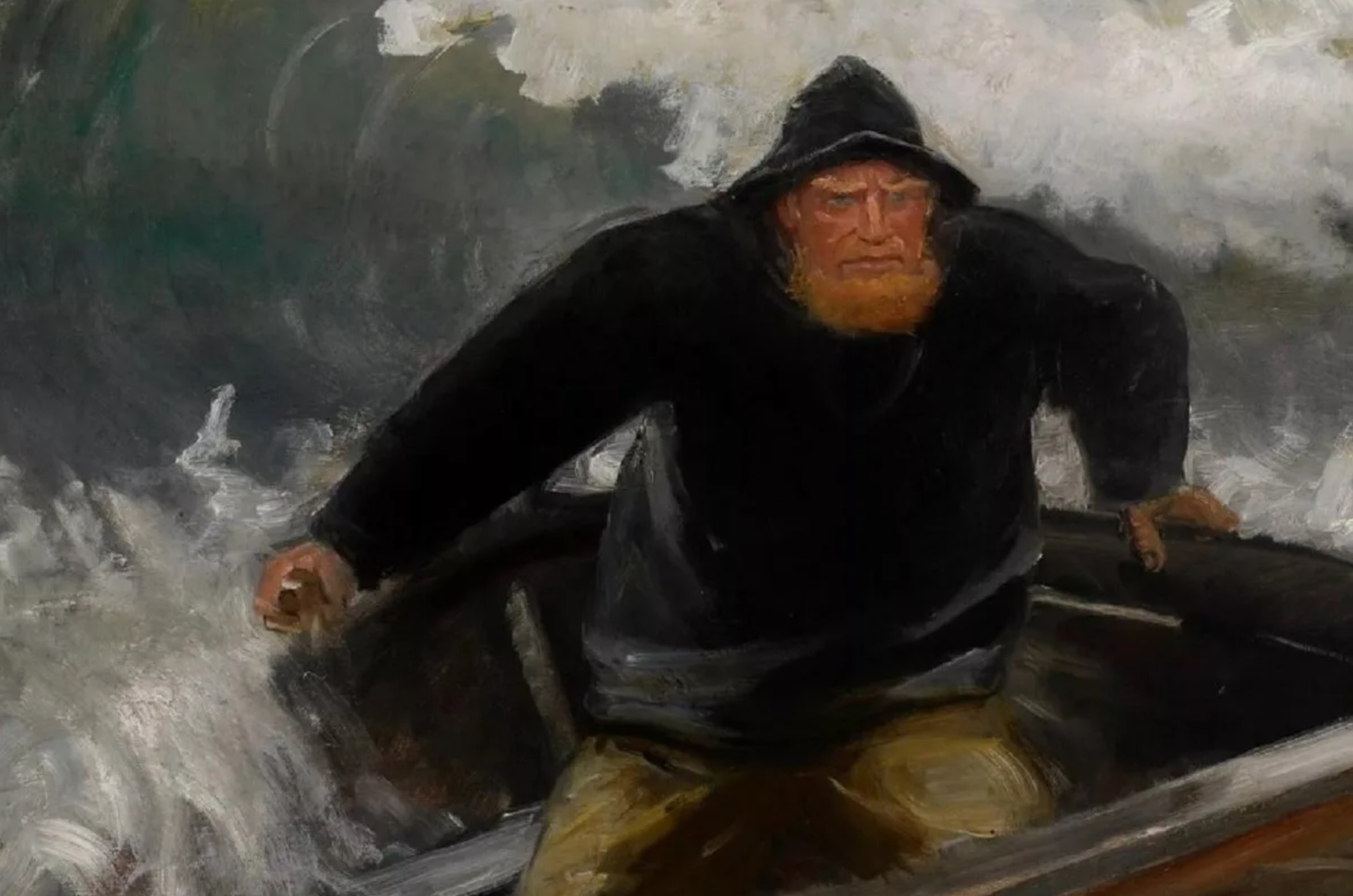 Моряк ловит рыбу. Michael Peter Ancher картины. Рыбак живопись.