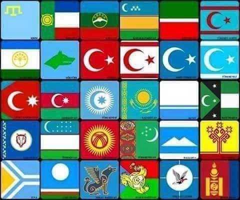 Флаги всех тюркских народов и Гагаузии