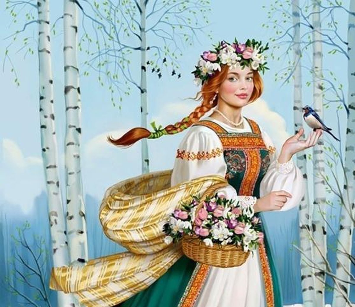 Девушка весна картинка для оформления