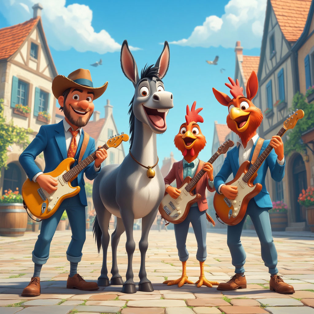 Всё как в сказке о бременских музыкантах ч. 1