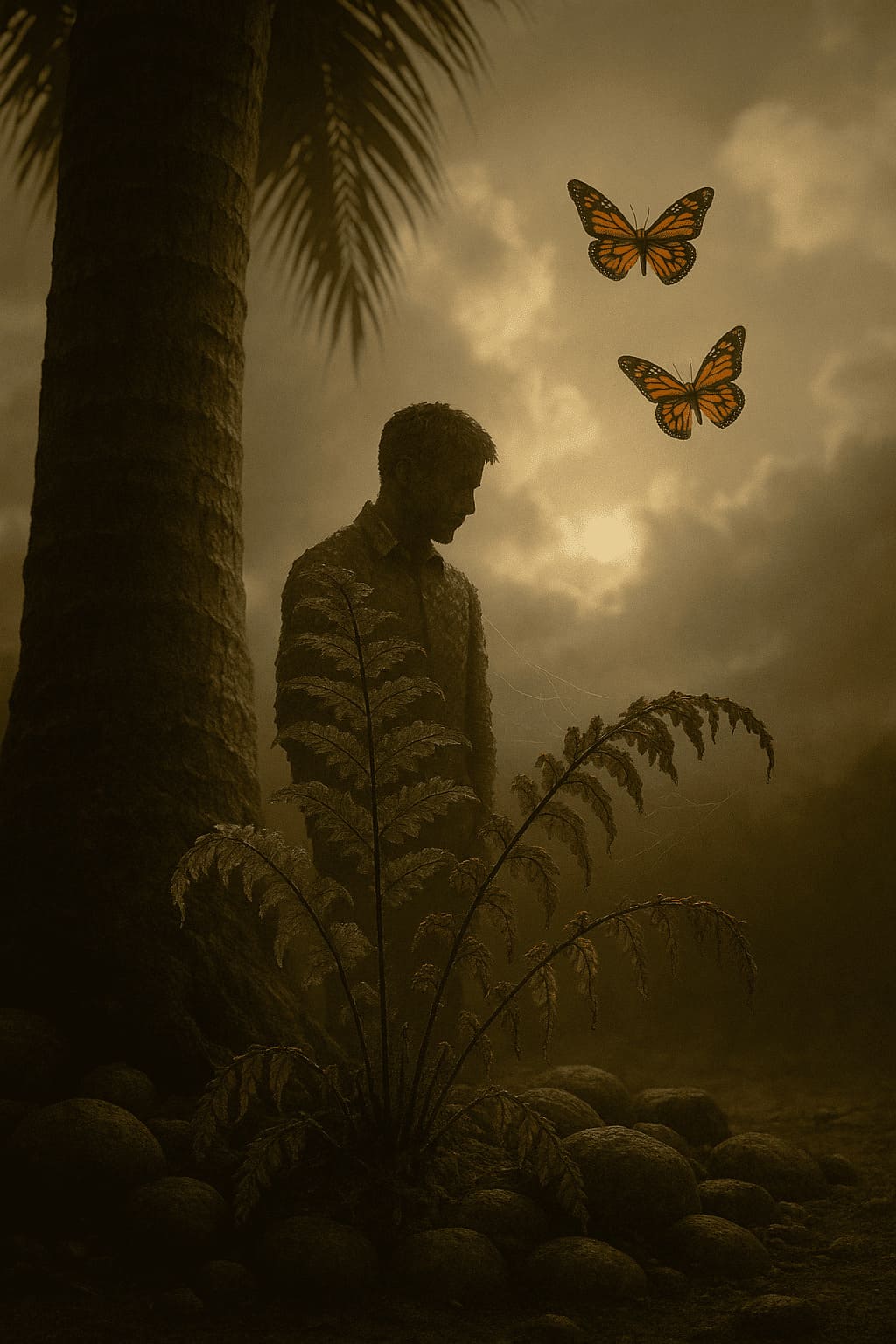 Под пальмой!