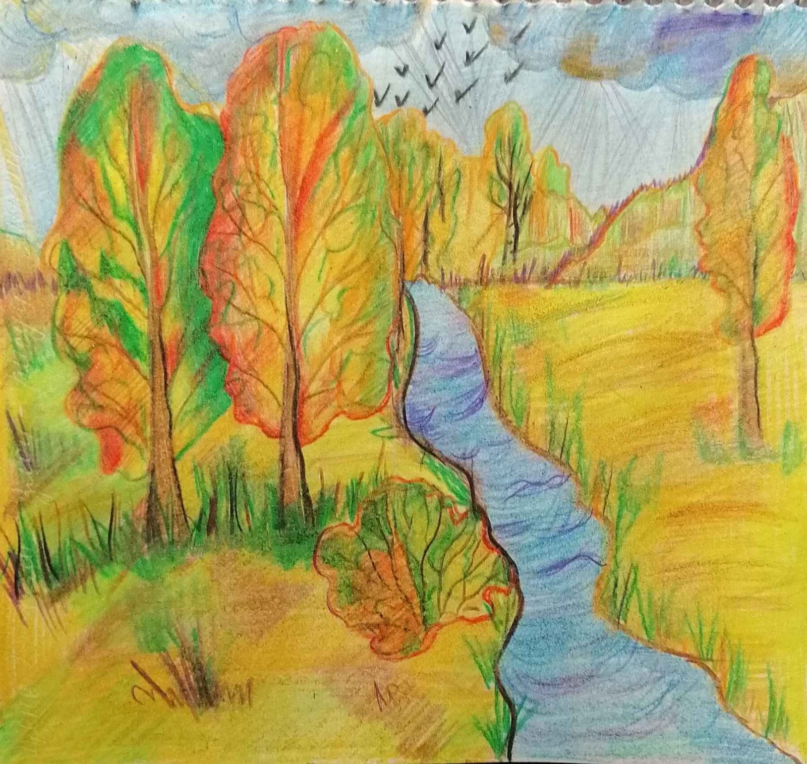 День 11. Нужно восстановить силы-рисуй пейзажи