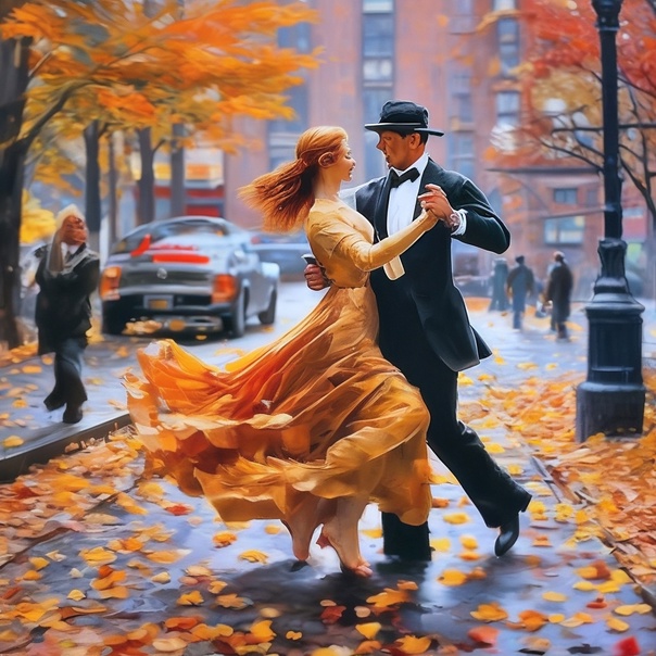 Осень гуляет по улицам