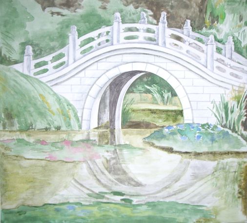 Лунный мост. Парк Хуамин