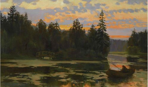 В. И. Зарубин. В сумерках. 1918