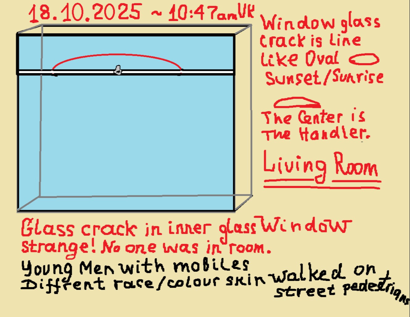 Sat 18 Oct 2025 Strange Window Glass Crack is