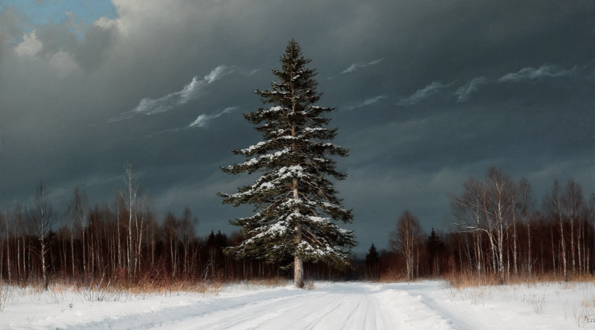 По дороге зимней вьюгой