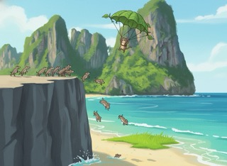 Парашют Лима приключение среди гор