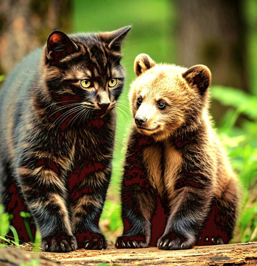 Сказка, про кота Федю и потеряшку медведя!