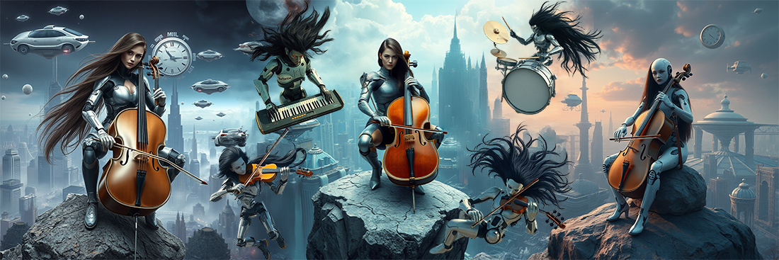 Музыка картина 6 в прессюрреализме Сергея Философа